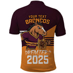 Personalised Broncos Spirit Polo Shirt Grand Final Champions 2025 - Aussie Hoodie