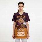 Personalised Broncos Spirit Scrub Top Grand Final Champions 2025 - Aussie Hoodie
