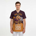 Personalised Broncos Spirit Scrub Top Grand Final Champions 2025 - Aussie Hoodie