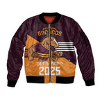 Personalised Broncos Spirit Sleeve Zip Bomber Jacket Grand Final Champions 2025 - Aussie Hoodie