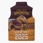 Personalised Broncos Spirit Sleeveless Puffer Jacket Grand Final Champions 2025 - Aussie Hoodie