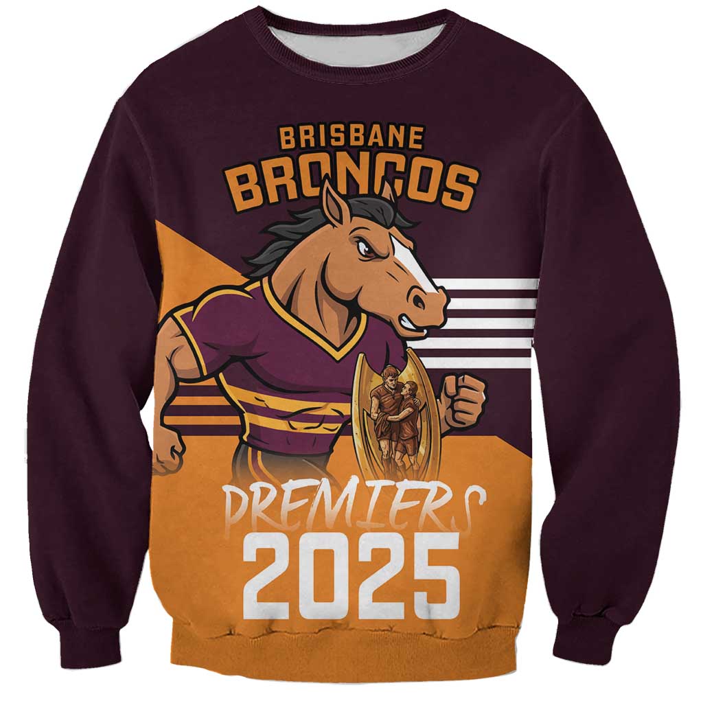 Personalised Broncos Spirit Sweatshirt Grand Final Champions 2025 - Aussie Hoodie
