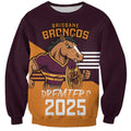 Personalised Broncos Spirit Sweatshirt Grand Final Champions 2025 - Aussie Hoodie