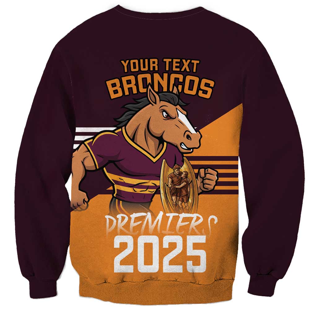 Personalised Broncos Spirit Sweatshirt Grand Final Champions 2025 - Aussie Hoodie