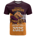 Personalised Broncos Spirit T Shirt Grand Final Champions 2025 - Aussie Hoodie