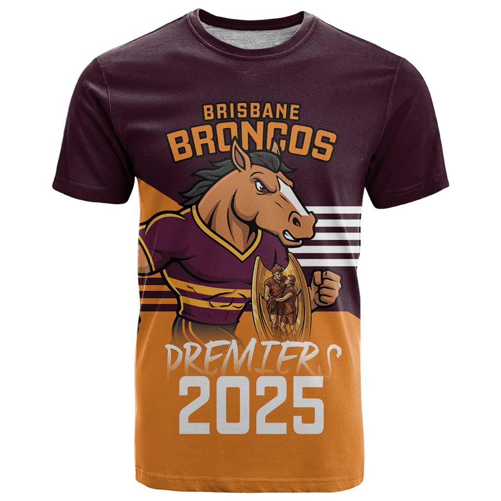 Personalised Broncos Spirit T Shirt Grand Final Champions 2025 - Aussie Hoodie