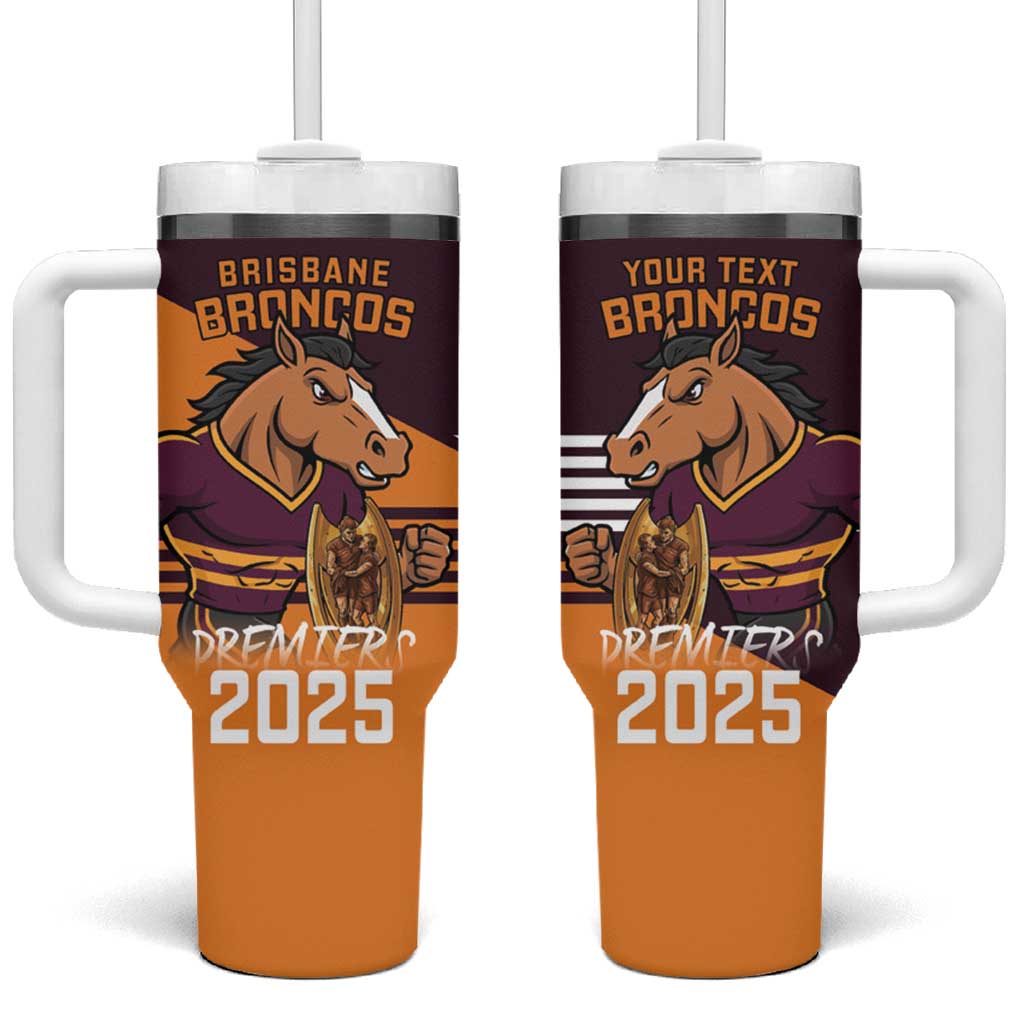 Personalised Broncos Spirit Tumbler With Handle Grand Final Champions 2025 - Aussie Hoodie