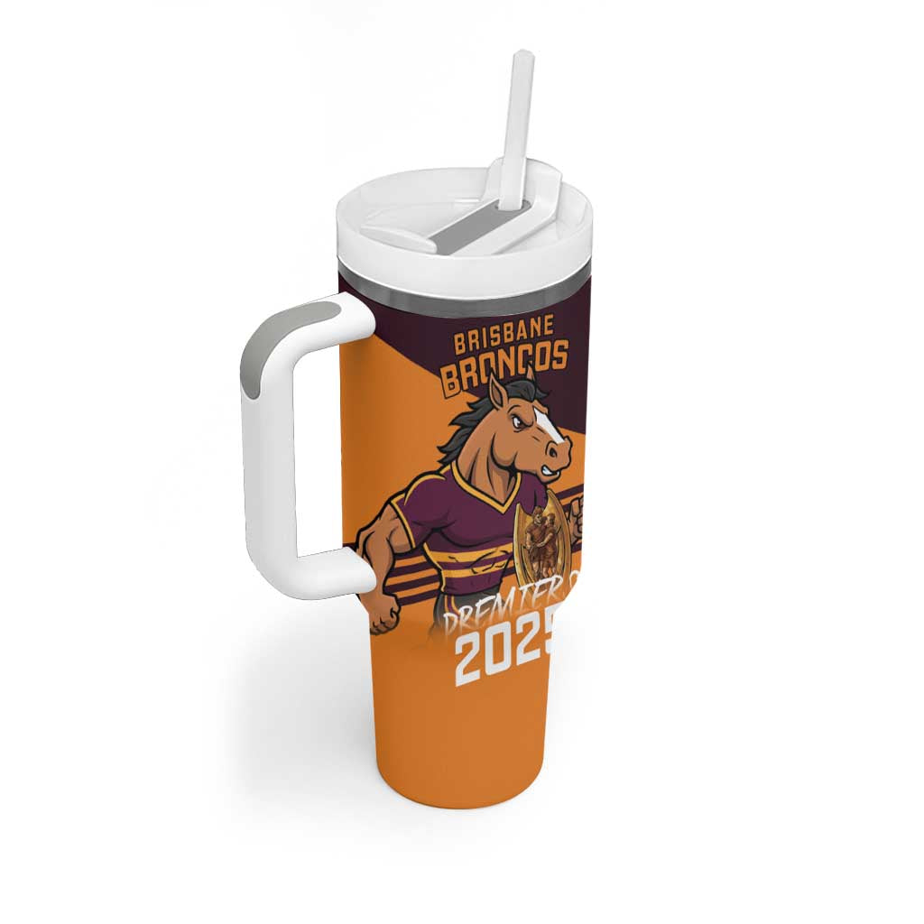Personalised Broncos Spirit Tumbler With Handle Grand Final Champions 2025 - Aussie Hoodie