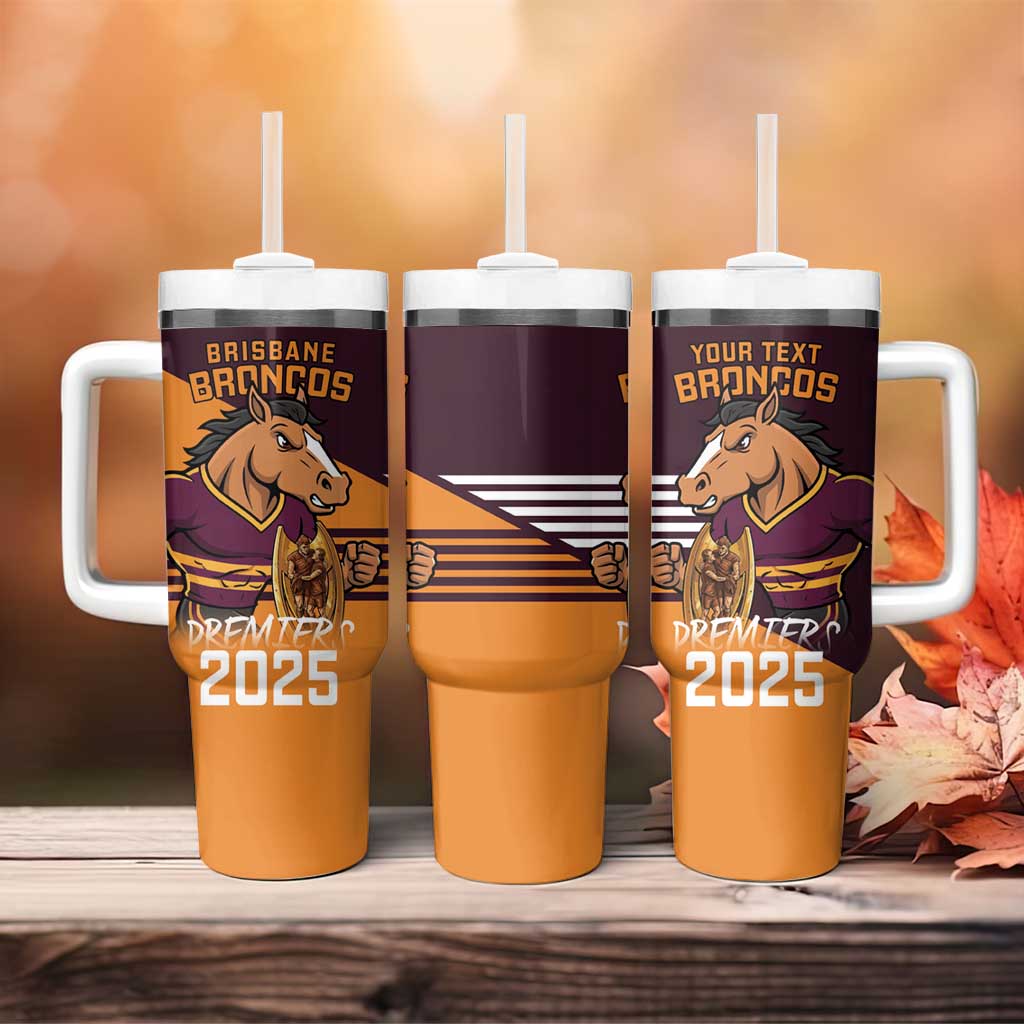 Personalised Broncos Spirit Tumbler With Handle Grand Final Champions 2025 - Aussie Hoodie