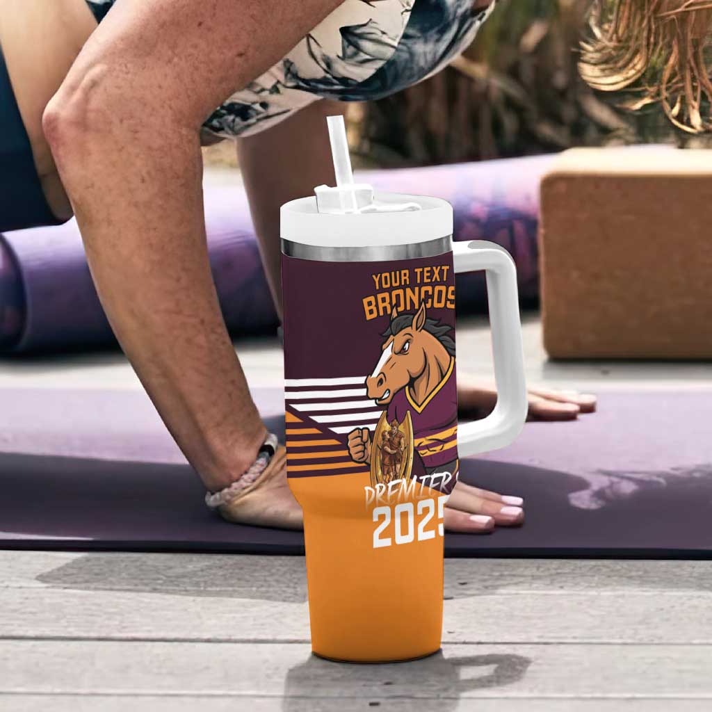 Personalised Broncos Spirit Tumbler With Handle Grand Final Champions 2025 - Aussie Hoodie