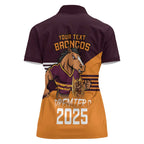 Personalised Broncos Spirit Women Polo Shirt Grand Final Champions 2025 - Aussie Hoodie