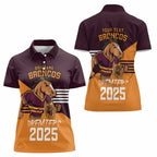 Personalised Broncos Spirit Women Polo Shirt Grand Final Champions 2025 - Aussie Hoodie