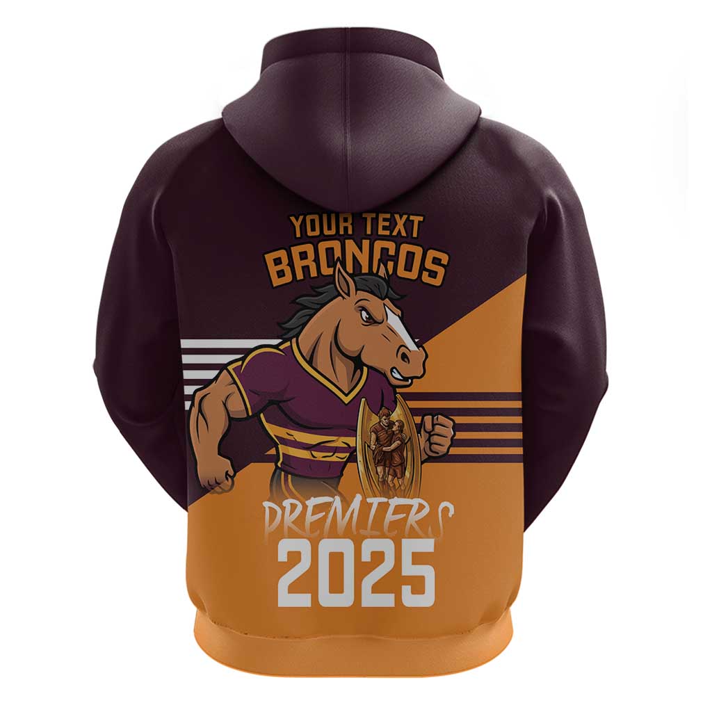 Personalised Broncos Spirit Zip Hoodie Grand Final Champions 2025 - Aussie Hoodie
