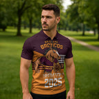 Personalised Broncos Spirit Zipper Polo Shirt Grand Final Champions 2025 - Aussie Hoodie