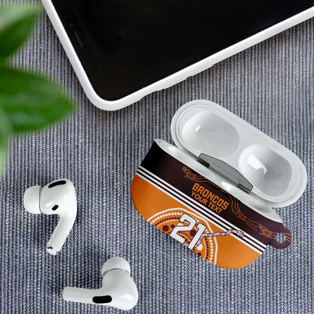Custom Broncos Spirit AirPods Case Ride for Glory Indigenous Aboriginal - Aussie Hoodie