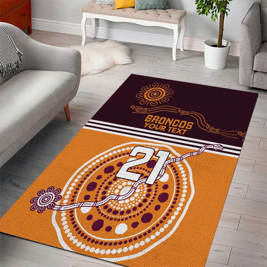Custom Broncos Spirit Area Rug Ride for Glory Indigenous Aboriginal - Aussie Hoodie