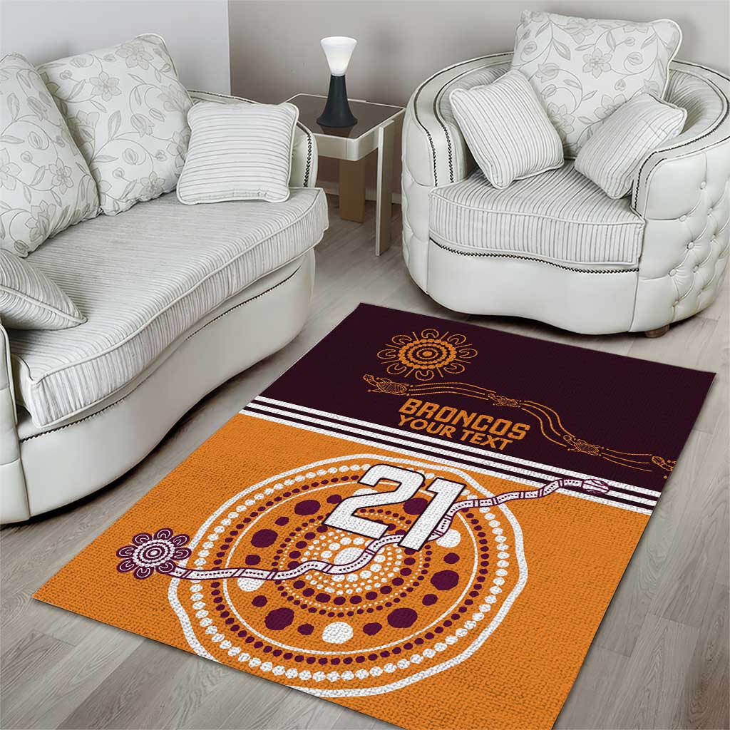 Custom Broncos Spirit Area Rug Ride for Glory Indigenous Aboriginal - Aussie Hoodie