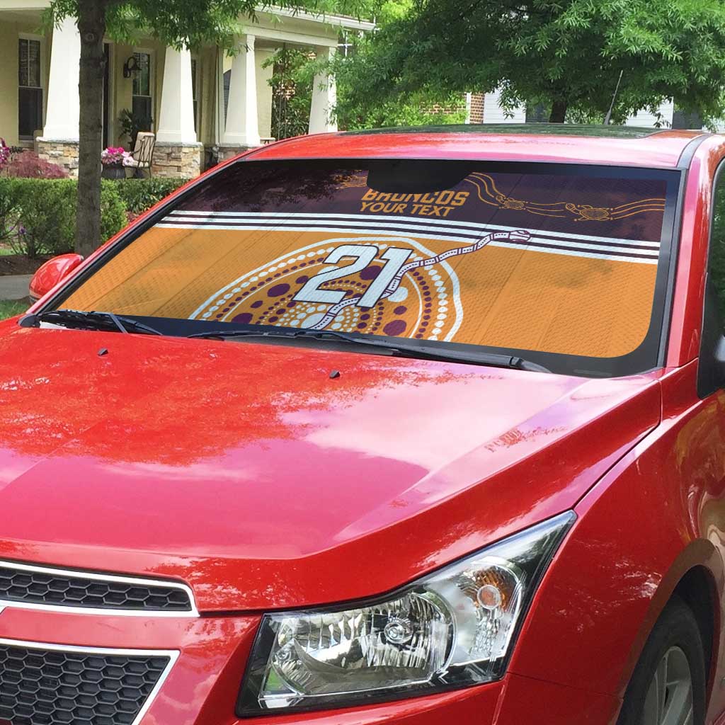 Custom Broncos Spirit Auto Sun Shade Ride for Glory Indigenous Aboriginal - Aussie Hoodie