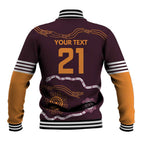 Custom Broncos Spirit Baseball Jacket Ride for Glory Indigenous Aboriginal - Aussie Hoodie