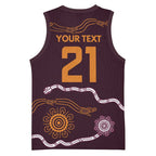 Custom Broncos Spirit Basketball Jersey Ride for Glory Indigenous Aboriginal - Aussie Hoodie