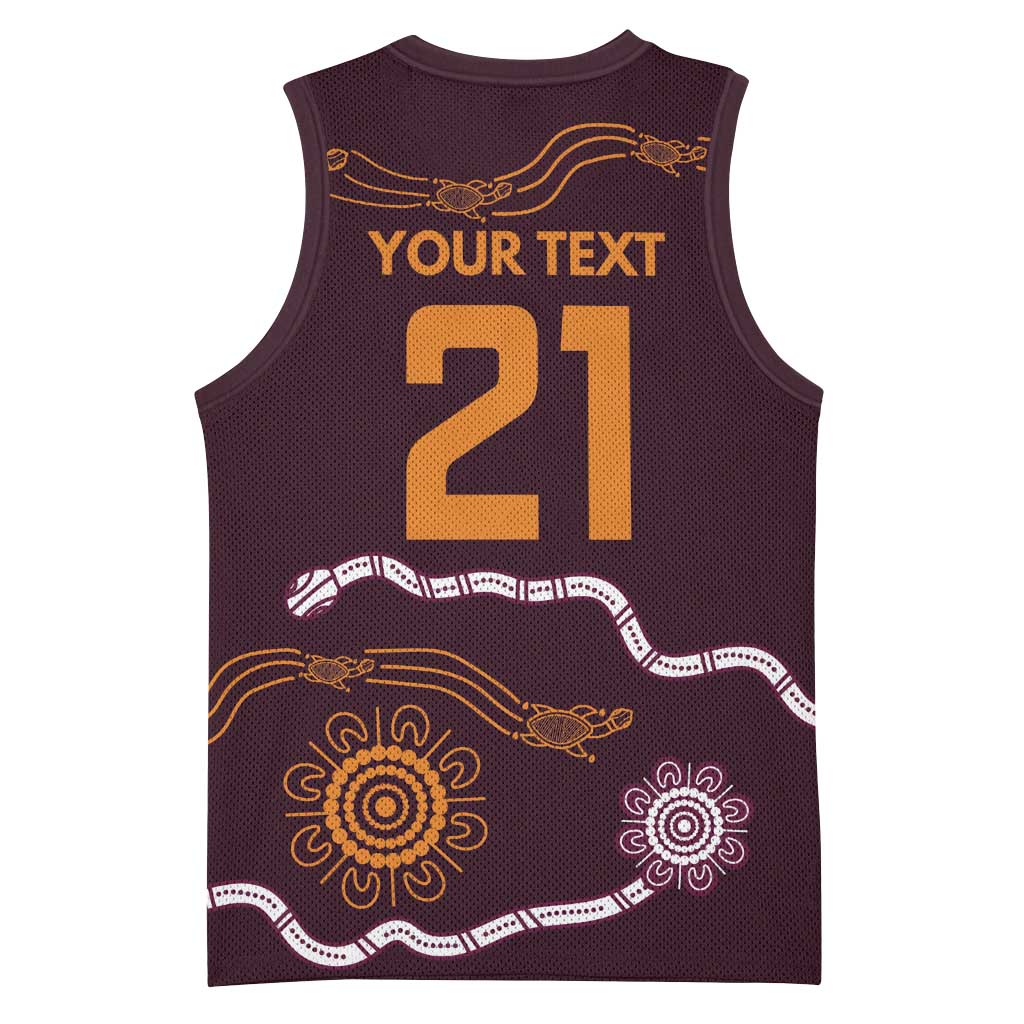 Custom Broncos Spirit Basketball Jersey Ride for Glory Indigenous Aboriginal - Aussie Hoodie