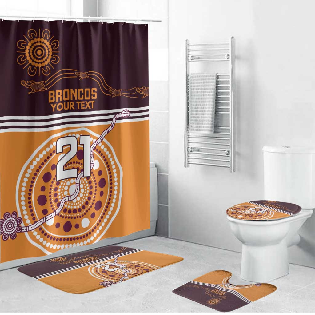 Custom Broncos Spirit Bathroom Set Ride for Glory Indigenous Aboriginal - Aussie Hoodie