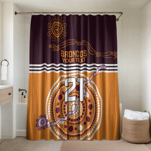 Custom Broncos Spirit Bathroom Set Ride for Glory Indigenous Aboriginal - Aussie Hoodie