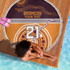 Custom Broncos Spirit Beach Blanket Ride for Glory Indigenous Aboriginal - Aussie Hoodie