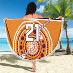 Custom Broncos Spirit Beach Blanket Ride for Glory Indigenous Aboriginal - Aussie Hoodie