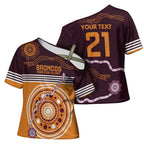 Custom Broncos Spirit Cross Shoulder Shirt Ride for Glory Indigenous Aboriginal - Aussie Hoodie