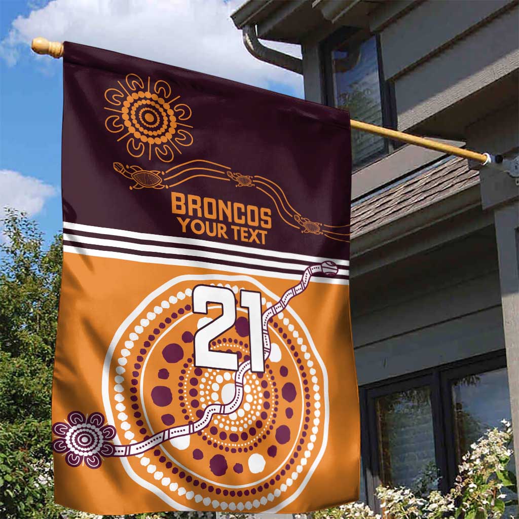 Custom Broncos Spirit Garden Flag Ride for Glory Indigenous Aboriginal - Aussie Hoodie