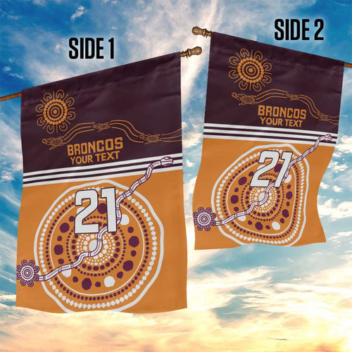 Custom Broncos Spirit Garden Flag Ride for Glory Indigenous Aboriginal - Aussie Hoodie