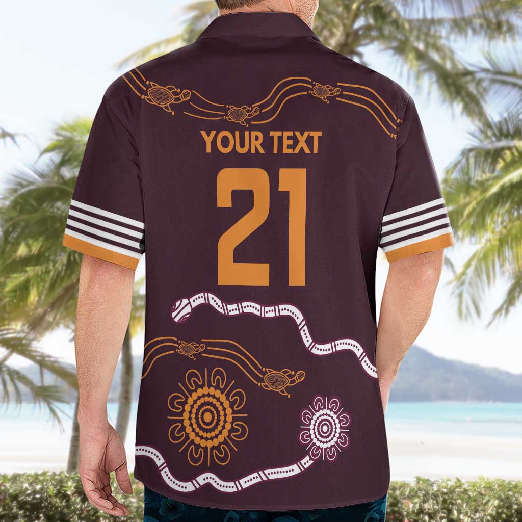 Custom Broncos Spirit Hawaiian Shirt Ride for Glory Indigenous Aboriginal - Aussie Hoodie