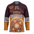 Custom Broncos Spirit Hockey Jersey Ride for Glory Indigenous Aboriginal - Aussie Hoodie