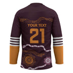 Custom Broncos Spirit Hockey Jersey Ride for Glory Indigenous Aboriginal - Aussie Hoodie