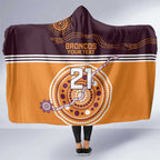 Custom Broncos Spirit Hooded Blanket Ride for Glory Indigenous Aboriginal - Aussie Hoodie