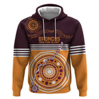 Custom Broncos Spirit Hoodie Ride for Glory Indigenous Aboriginal - Aussie Hoodie