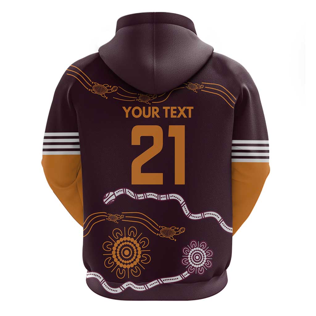 Custom Broncos Spirit Hoodie Ride for Glory Indigenous Aboriginal - Aussie Hoodie