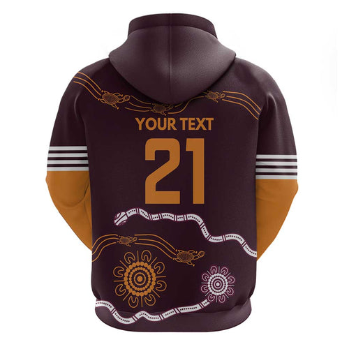Custom Broncos Spirit Hoodie Ride for Glory Indigenous Aboriginal - Aussie Hoodie