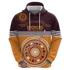 Custom Broncos Spirit Hoodie Ride for Glory Indigenous Aboriginal - Aussie Hoodie