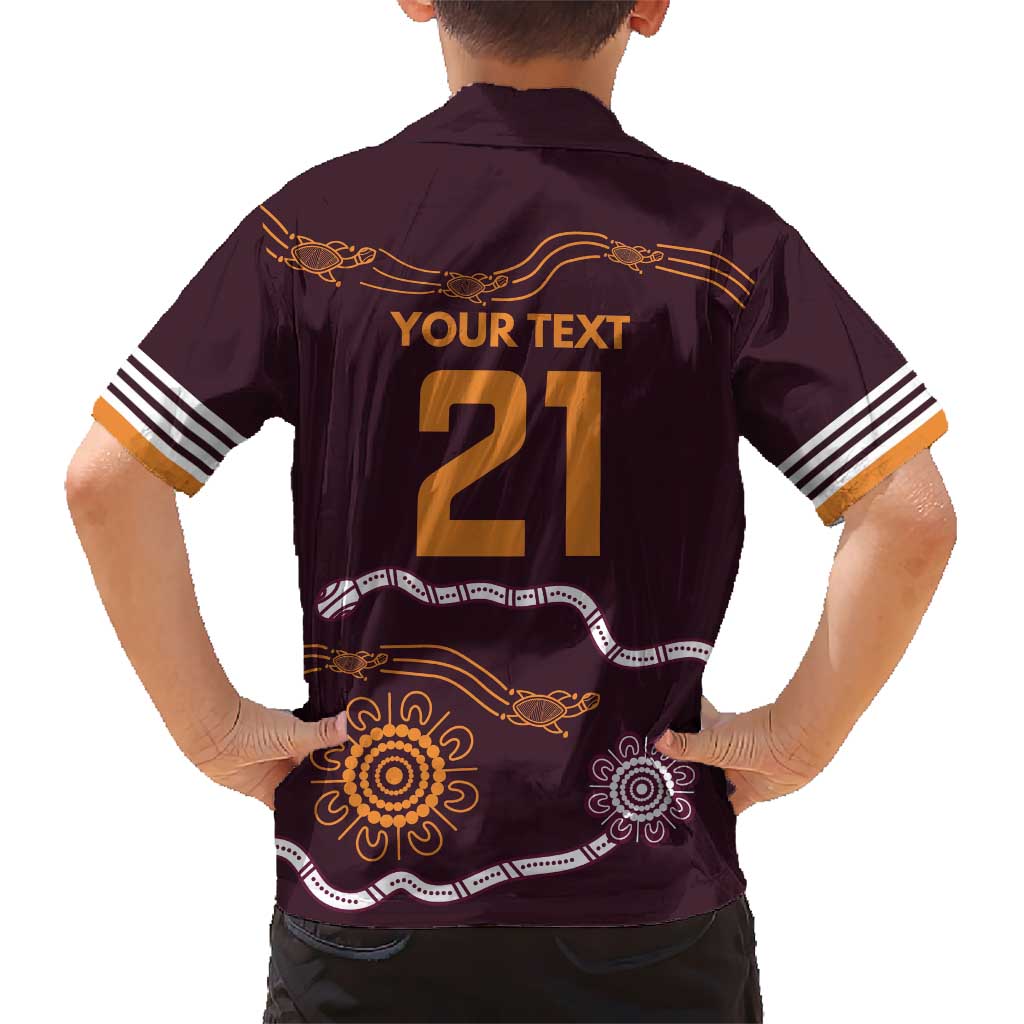 Custom Broncos Spirit Kid Hawaiian Shirt Ride for Glory Indigenous Aboriginal - Aussie Hoodie