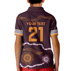Custom Broncos Spirit Kid Polo Shirt Ride for Glory Indigenous Aboriginal - Aussie Hoodie