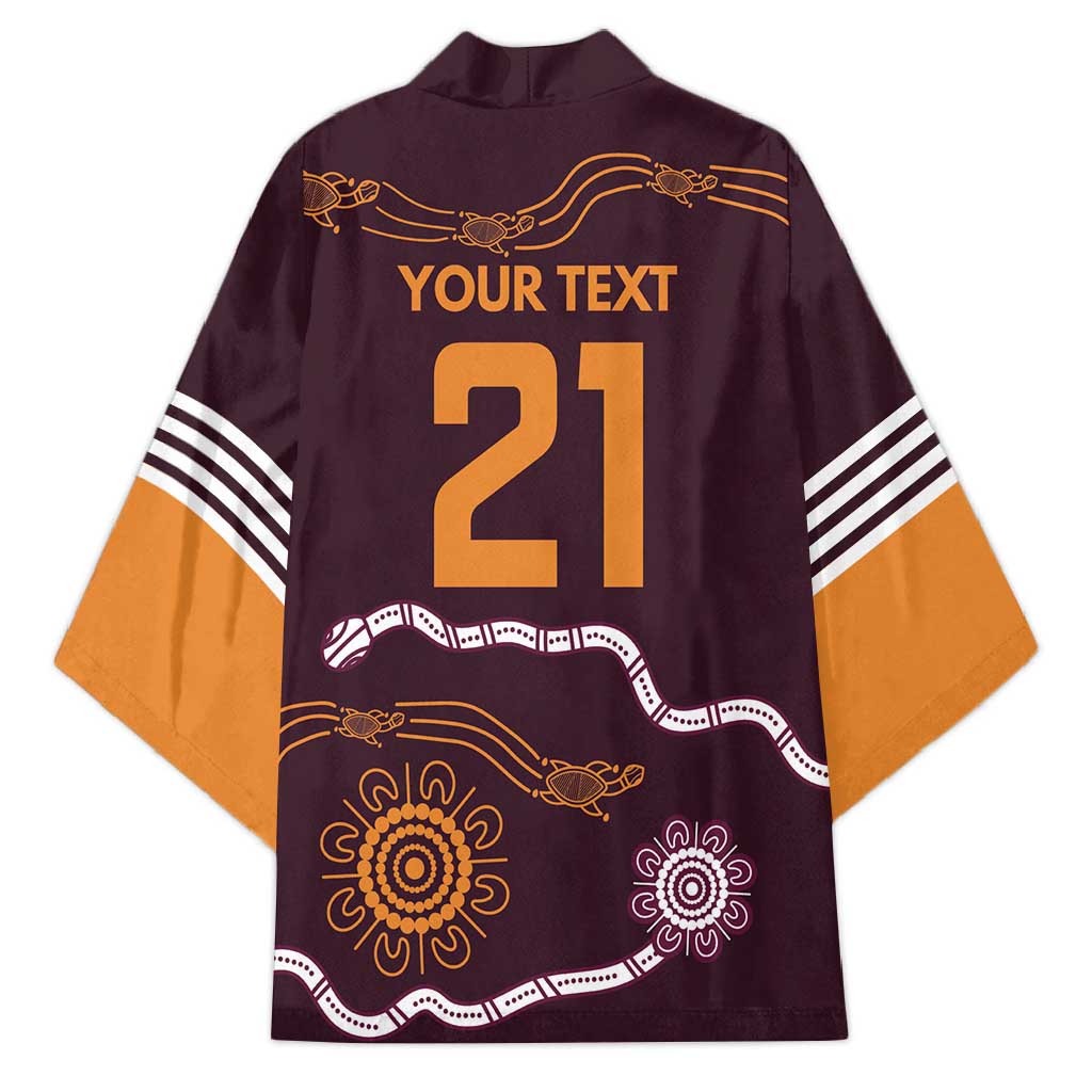 Custom Broncos Spirit Kimono Ride for Glory Indigenous Aboriginal - Aussie Hoodie