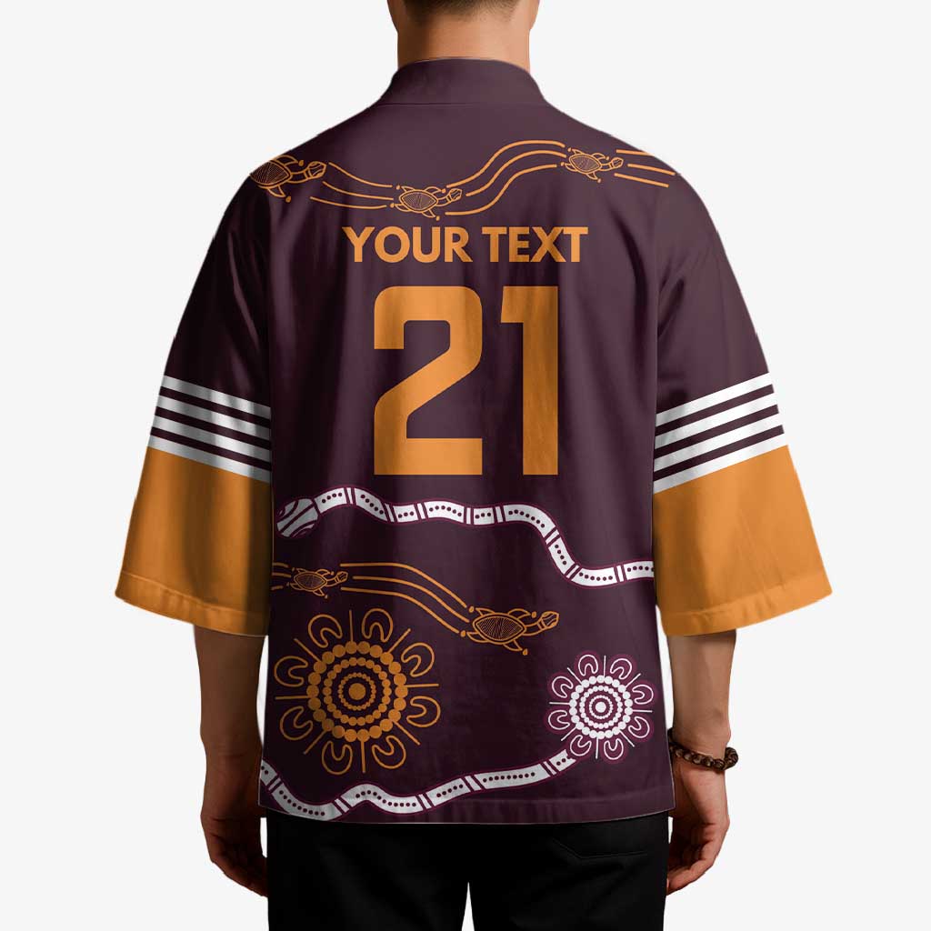 Custom Broncos Spirit Kimono Ride for Glory Indigenous Aboriginal - Aussie Hoodie