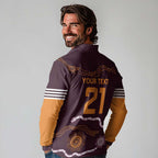 Custom Broncos Spirit Long Sleeve Polo Shirt Ride for Glory Indigenous Aboriginal - Aussie Hoodie