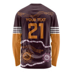 Custom Broncos Spirit Long Sleeve Shirt Ride for Glory Indigenous Aboriginal - Aussie Hoodie