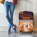 Custom Broncos Spirit Luggage Cover Ride for Glory Indigenous Aboriginal - Aussie Hoodie