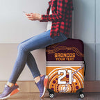 Custom Broncos Spirit Luggage Cover Ride for Glory Indigenous Aboriginal - Aussie Hoodie