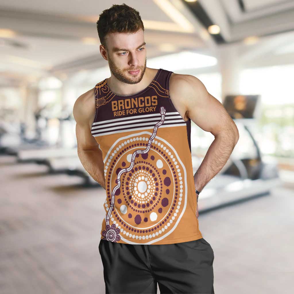 Custom Broncos Spirit Men Tank Top Ride for Glory Indigenous Aboriginal - Aussie Hoodie