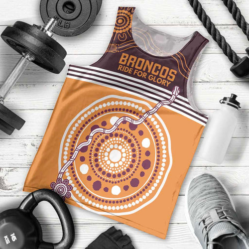 Custom Broncos Spirit Men Tank Top Ride for Glory Indigenous Aboriginal - Aussie Hoodie